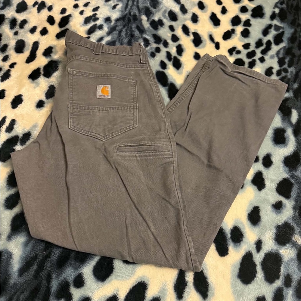 Carhartt Men's Brown Cargo Work Pants - Classic Utility Style
